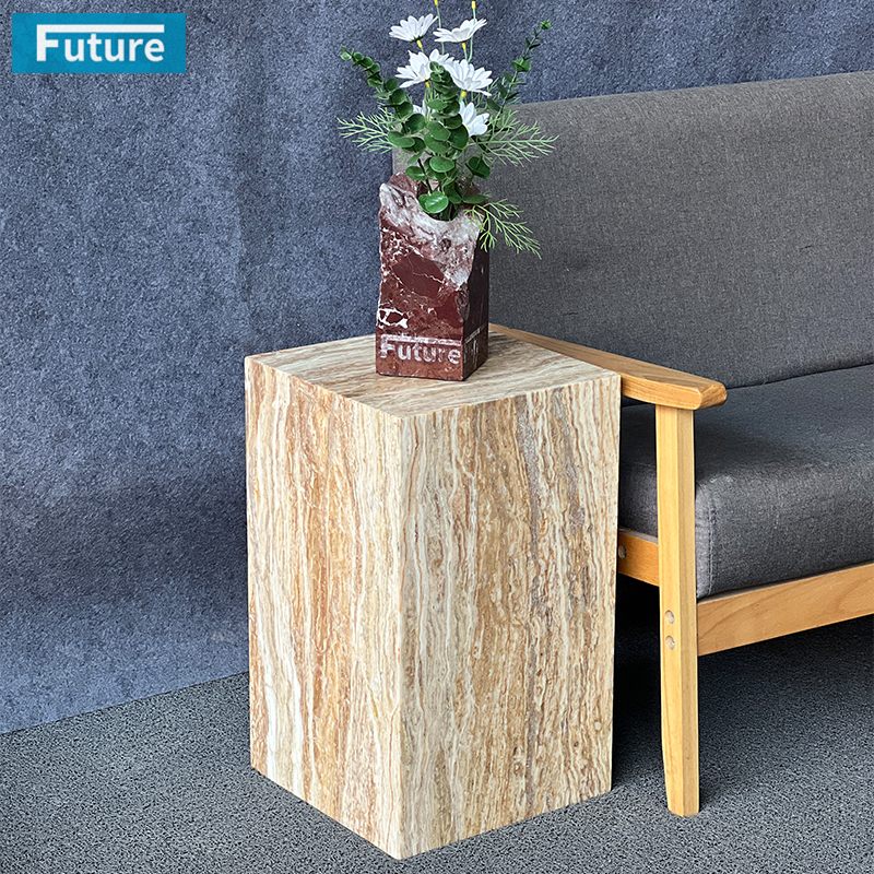 大理石纹玉边几收纳茶几家居装饰客厅电视柜用简约现代风卧室餐厅