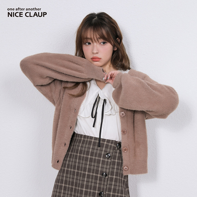 NiceClaup冬季新款慵懒针织开衫