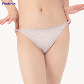 FIRSTMIX 纯棉裆 柔软性感纯欲三角裤 4条 花纱低腰细带女士内裤