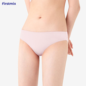 FIRSTMIX 裆部抗菌长绒棉三角裤 任选4条70 中腰简约舒适女内裤