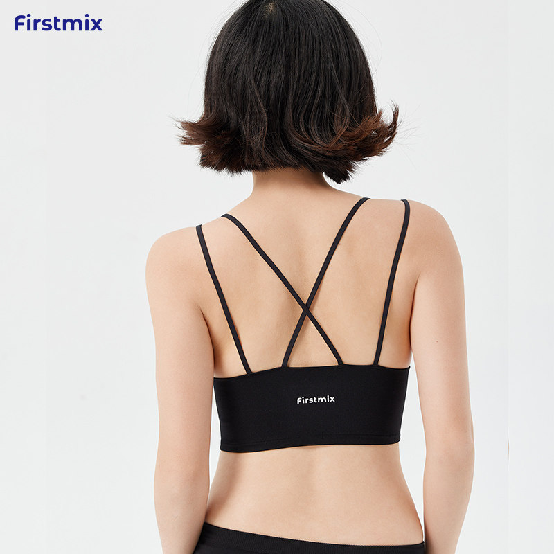 FIRSTMIX2025年夏无尺码美背无钢圈透气运动文胸背心吊带女士内衣
