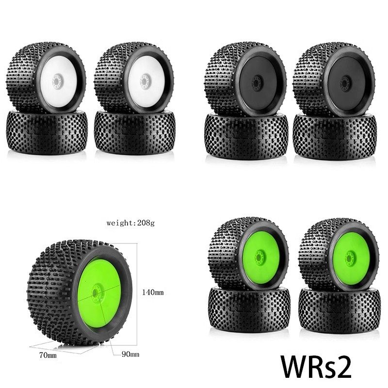 红蜘蛛出品 1/8竞赛级货卡车轮胎 （胎皮+棉+框）细钉