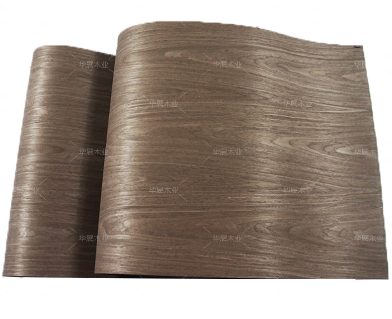兔宝宝科技木皮黑胡桃1004c加宽实木家具贴板贴面天然装饰板材