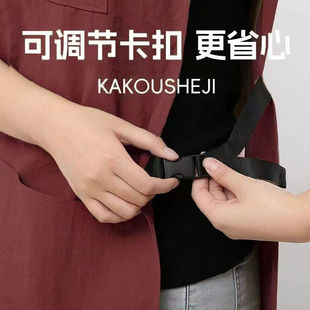 韩版家用厨房围裙防泼水咖啡店工作服透气马甲加大款围腰男女通用