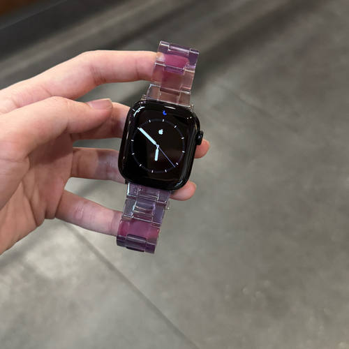 适用于iwatchs11苹果手表带透气树脂applewatch910代高级感通勤女