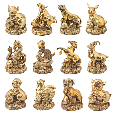 纯铜十二生肖摆件工艺品吉祥物