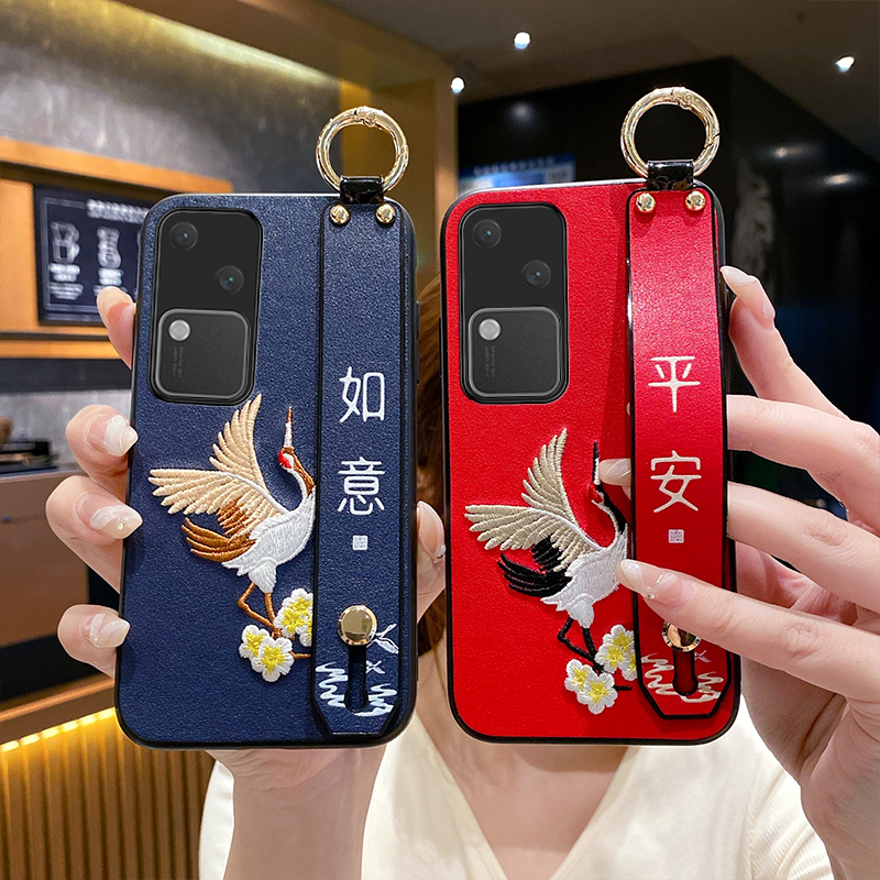 Aimak适用vivoS30手机壳刺绣