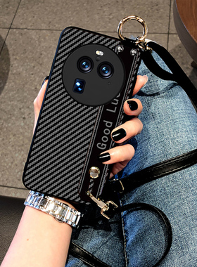 oppo Findx9手机壳findx8保护套Findx6外壳FX3斜挎挂绳Findx5pro碳纤维纹FX2皮质8S+腕带款Findx7Ultra男女款