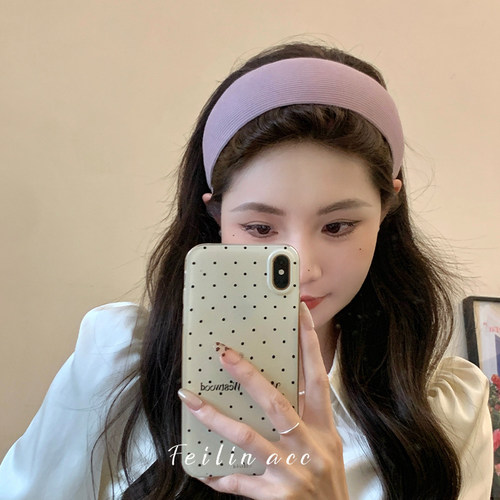 宽边针织发箍不勒头头包脸发饰