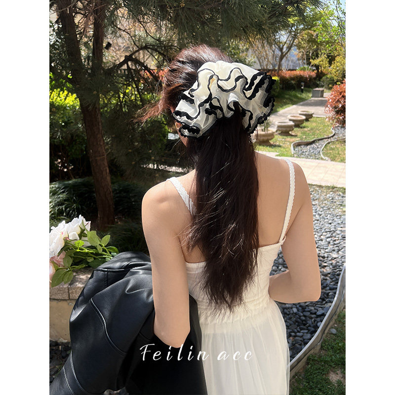 《甜美网纱》双层大肠发圈大号氛围感头绳高级感低马尾头花发饰女,饰品/流行首饰/时尚饰品新,发饰,淘宝优惠券,粉丝福利购,淘宝优惠卷