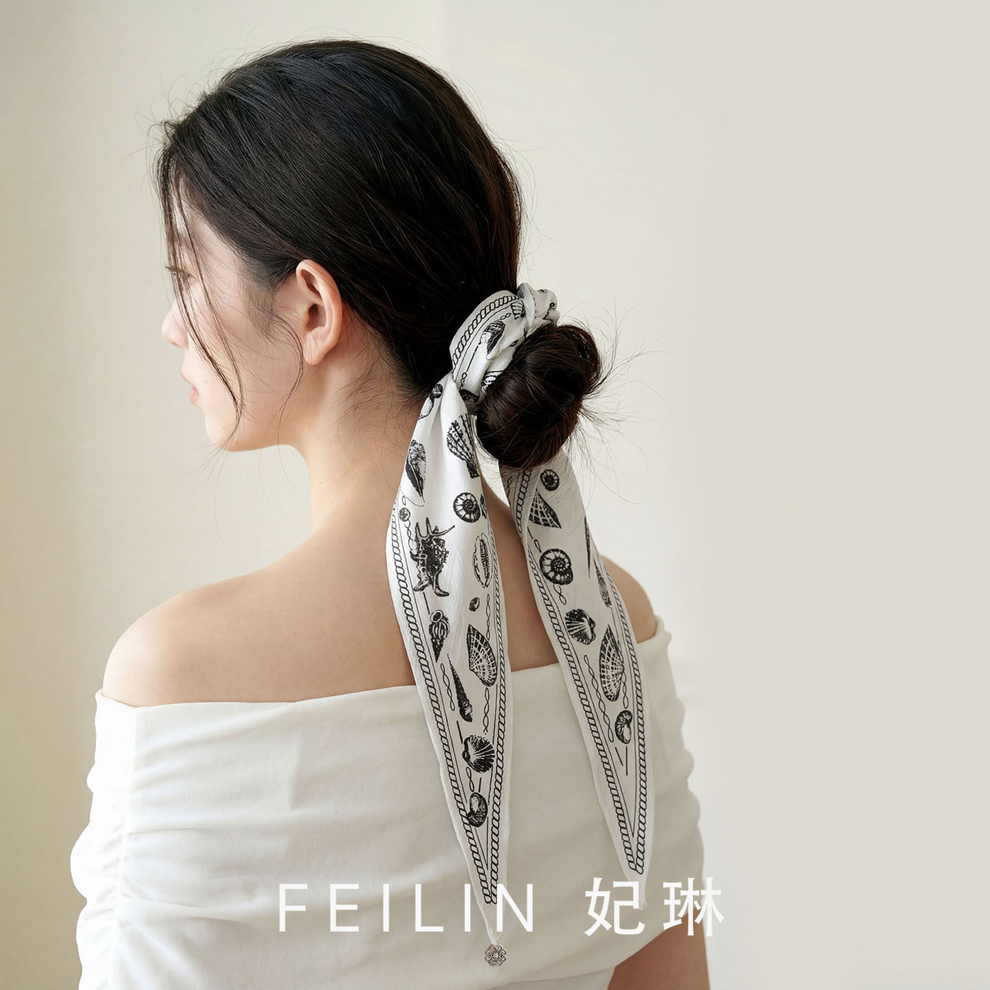 法式飘带发圈蝴蝶结女高级感长韩系头绳海边度假风南法头饰慵懒风