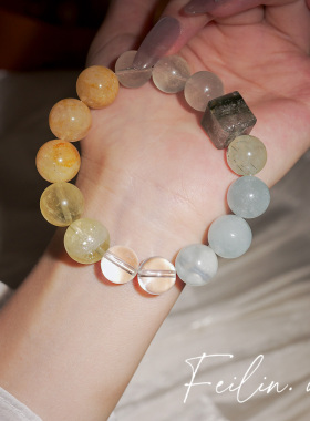 《果冻海》天然水晶手链