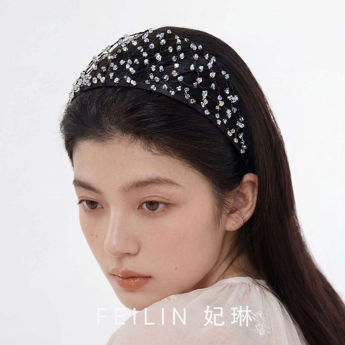 满天星发箍高级感2026新款发饰发卡压发高颅顶女轻奢带钻夏天头饰