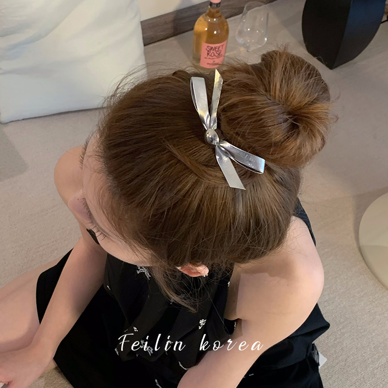 y2k银色发夹女2023新款