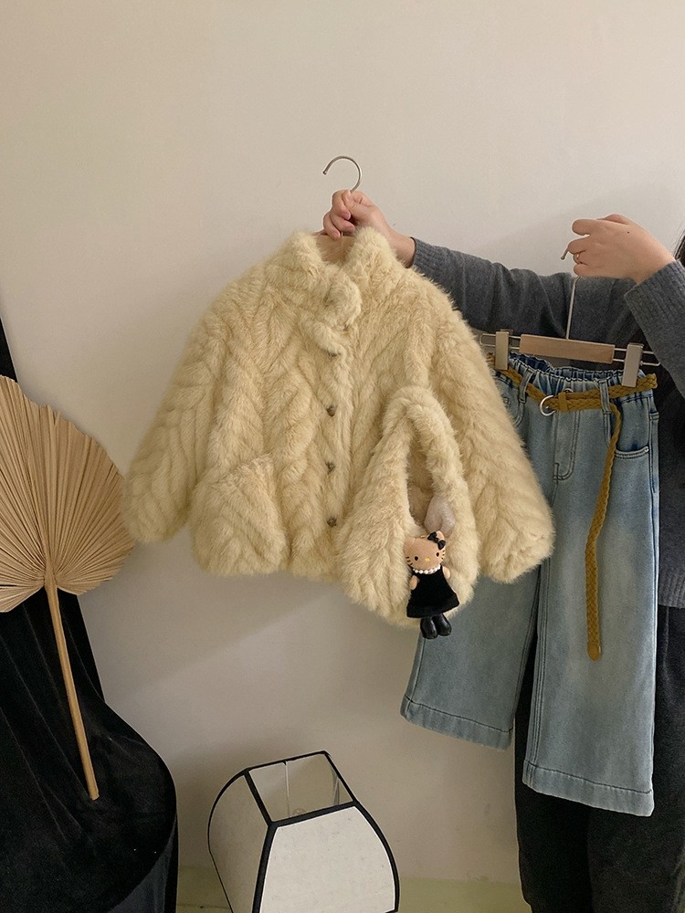 女童外套2026秋冬新款儿童洋气加绒加厚毛毛衣宝宝冬季保暖上衣,童装/婴儿装/亲子装,普通外套,淘宝优惠券,粉丝福利购,淘宝优惠卷