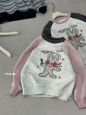 儿童加绒卫衣2025新款秋冬装女童加厚保暖上衣中大童洋气时髦外套