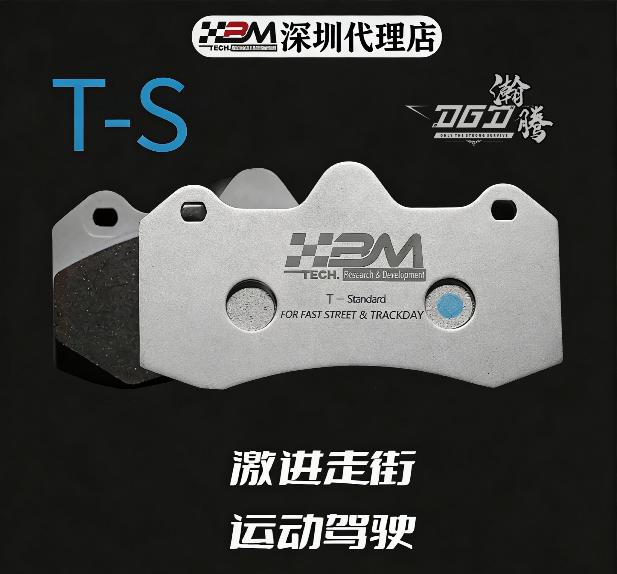 BM TECH刹车片TS刹车皮适用原厂卡钳AP9440/8530/9665/全车型定制