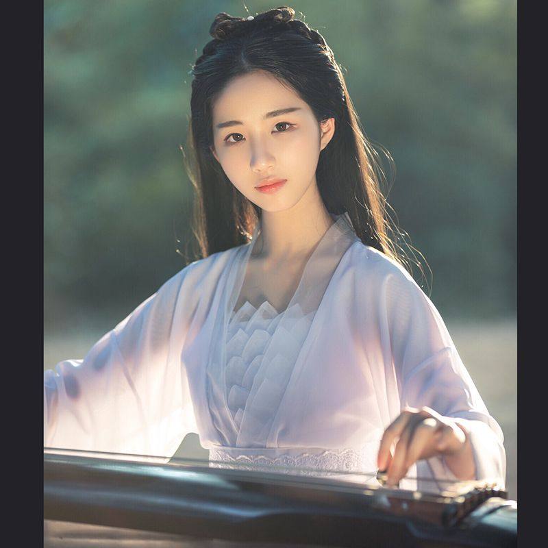 古装仙女服小龙女刘亦菲同款儒裙 汉服 七仙女舞台演出服 表演服