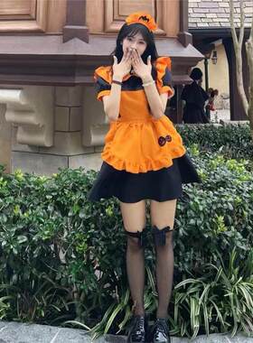 万圣节成人服装南瓜魔法