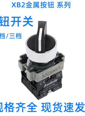 XB2-BD25/45C电源转换开关2档位1开1闭旋钮选择主令旋转22mm
