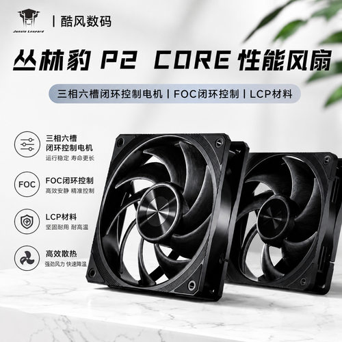丛林豹P2 CORE/APEX性能扇LCP机箱风扇12cm冷排机箱大风量风压120