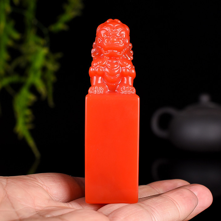 天然和田玉印章玉料雕刻玉狮鸡血玉姓名书画书法章文房镇尺手把件