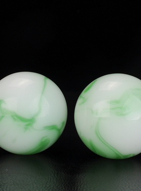 和田玉青花玉手球手把件