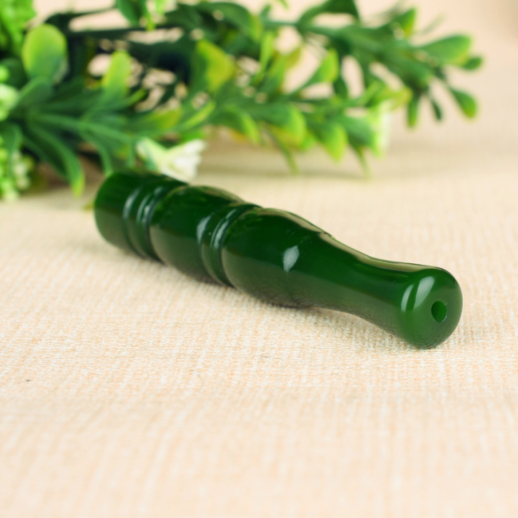 天然和田玉烟嘴碧玉节节高升烟斗吸烟烟具男士烟杆玉石烟嘴手把件