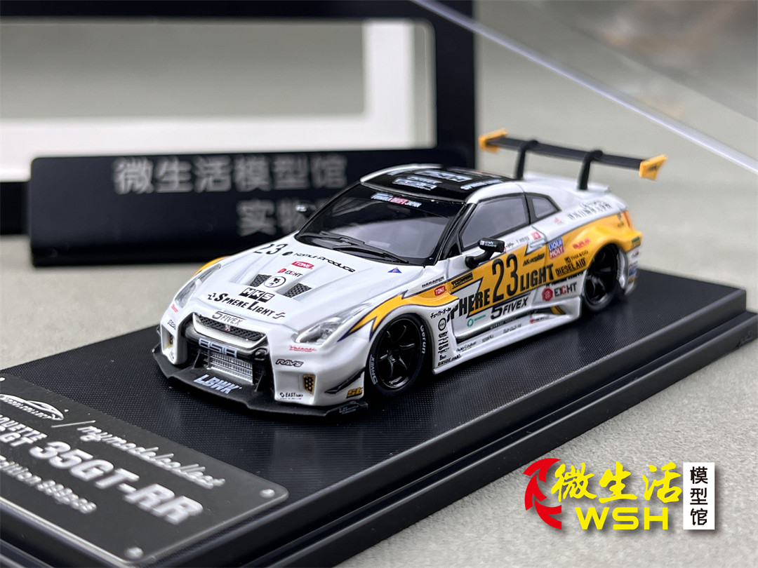  MC 1:64 日产尼桑GTR R35 宽体LB 3.0 合金汽车模
