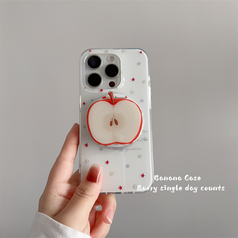 韩国ins小众彩色星星磁吸手机壳