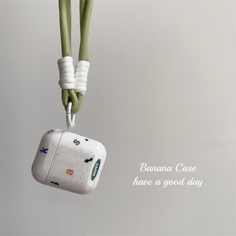 airpods彩色字母无线蓝牙耳机套