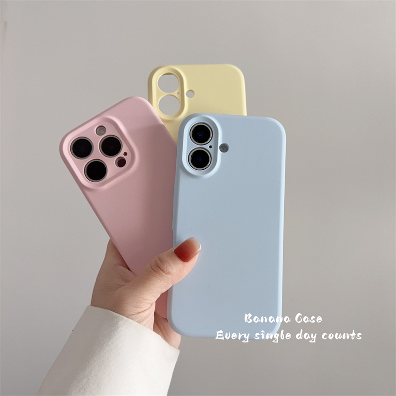 （全包一体拍照按键）韩国ins小众液态奶蓝粉黄色适用iphone16promax苹果16pro手机壳16plus新款16防摔保护套