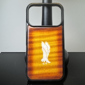 电吉他实木定制吉他摇滚手机壳硝基漆手工复古做旧苹果全系防摔壳