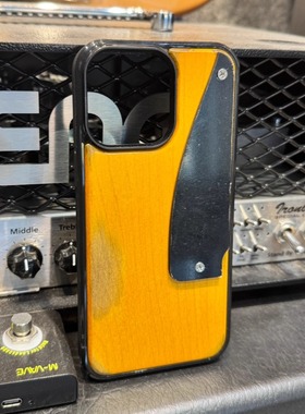 fender tele吉他摇滚手机壳硝基喷漆做旧摇滚风苹果iphone防摔壳