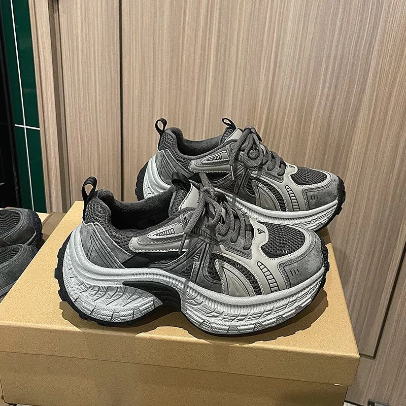 香港厚底老爹鞋女2026秋冬新款运动休闲鞋透气舒适显脚小百搭女鞋