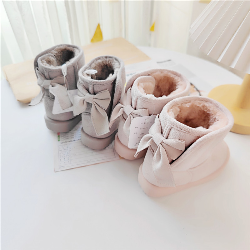 tete冬款出口儿童加厚雪地靴子宝宝棉鞋子大蝴蝶结魔术贴女童鞋,童鞋/婴儿鞋/亲子鞋,雪地靴,淘宝优惠券,粉丝福利购,淘宝优惠卷