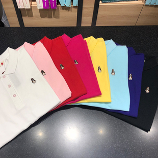 商务休闲polo衫 Hush 修身 t恤女 潮 Puppies暇步士小狗纯棉情侣短袖