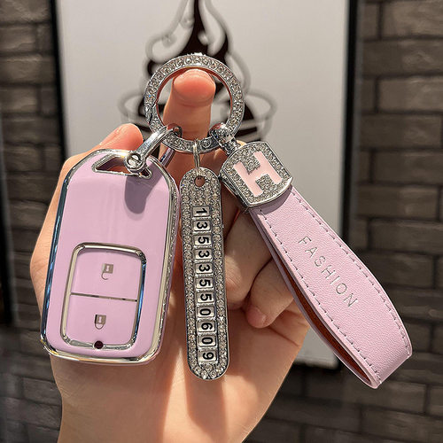 适用21/22款东风本田XNV思铭MNV汽车风驰/尚骋版车钥匙包套女扣壳