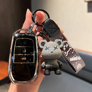 适用丰田23款雷凌/威飒/凌尚/亚洲狮/车遥控保护壳男女钥匙套包扣