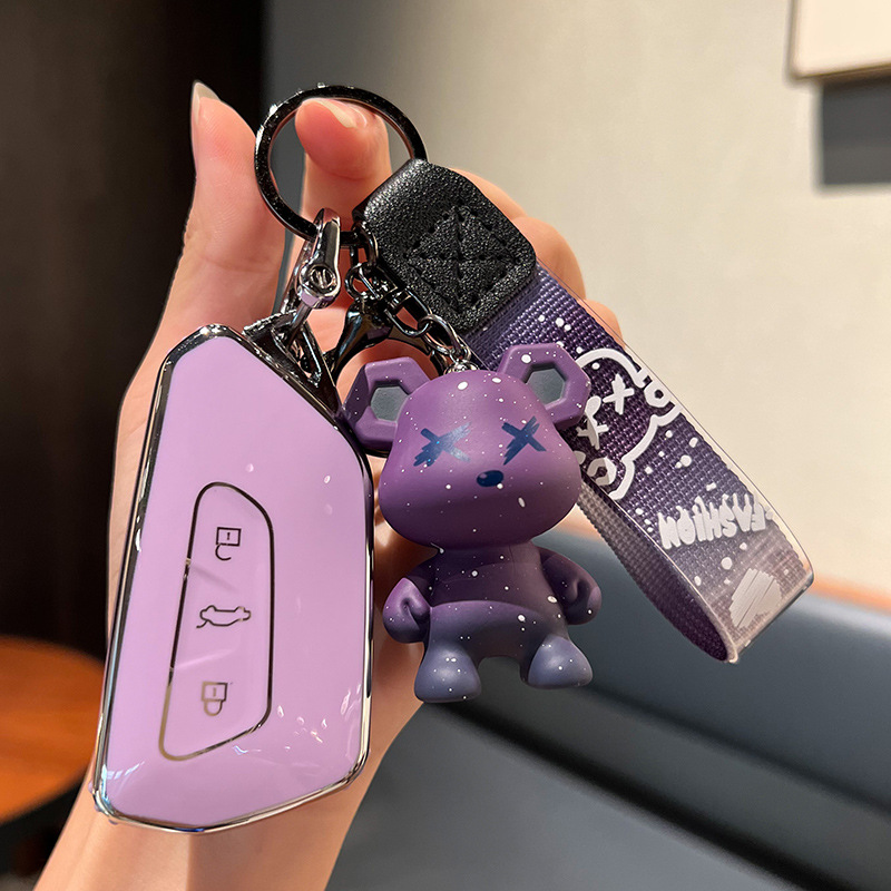 适用大众24款ID.7 VIZZION  PRO/PRIME/首发版车钥匙包锁匙套壳