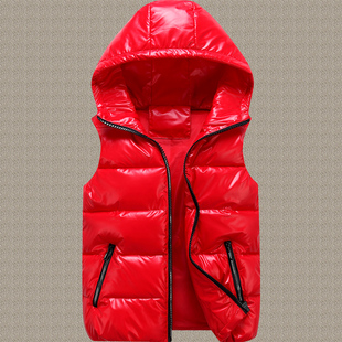 羽绒棉马甲女款外穿2025新款秋冬洋气爆款背心女士连帽小坎肩马夹
