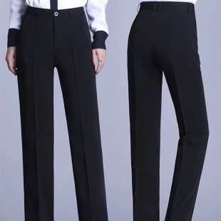 裤 西装 直筒裤 长裤 工作服厂家批发 春秋款 OL通勤商务正装 职业女裤