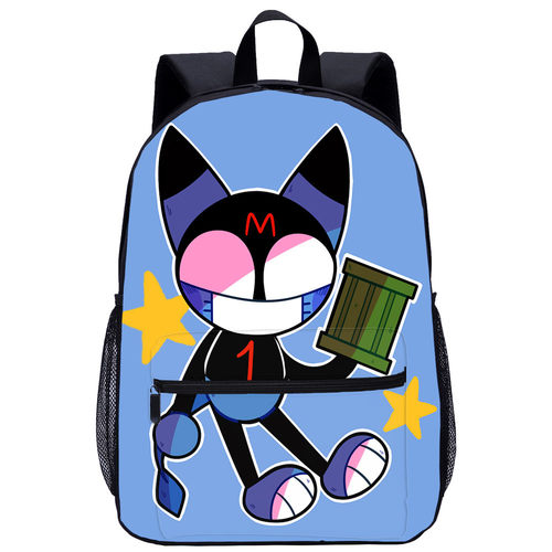 小黑咪中小学生书包 Cyborg Kuro chan动漫印花男孩书包图案定制