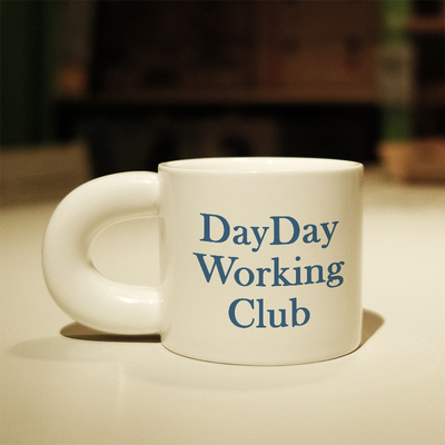 Working Club高级感马克杯陶瓷小众情侣办公室咖啡杯子胖胖杯