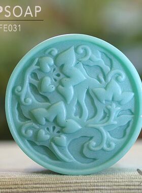 PPSOAP原创月饼模具 食品级硅胶模圆形 手工皂 巧克力烘焙  FE031