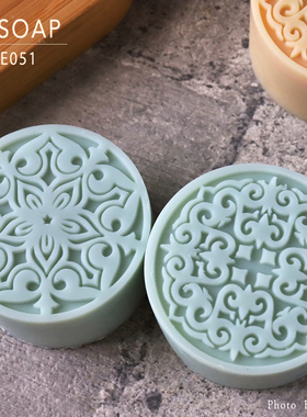 PPSOAP原创手工皂模食品级月饼模具FE051 一模六穴-有2款造型