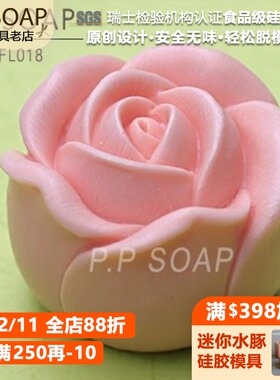 PPSOAP原创点心模具 食品级硅胶模 手工皂模 巧克力烘焙模 FL018