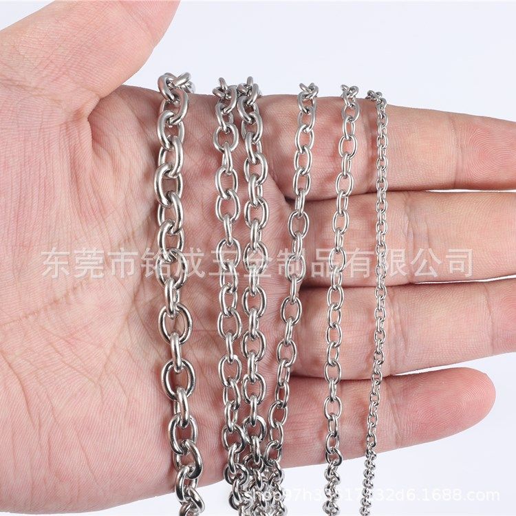 304不锈钢特细圆形O字型链广告牌链子装饰手链饰品链条配件