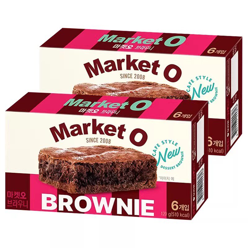 韩国进口好丽友布朗尼蛋糕巧克力西式蛋糕点心小零食盒装小蛋糕