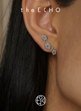 theECHO唤应「 窗花」钛钢 秋冬高级感 设计感 新年 礼物 耳环 女